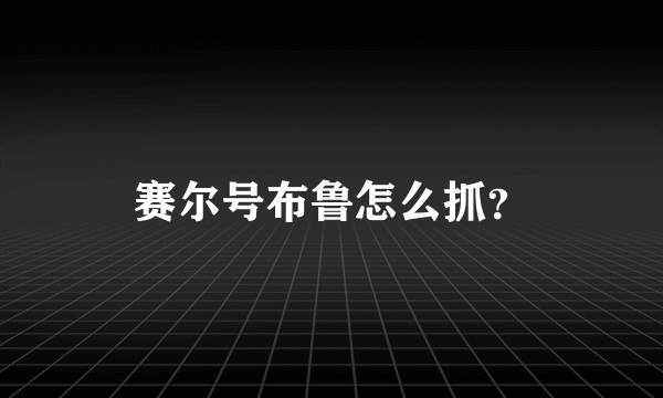 赛尔号布鲁怎么抓？