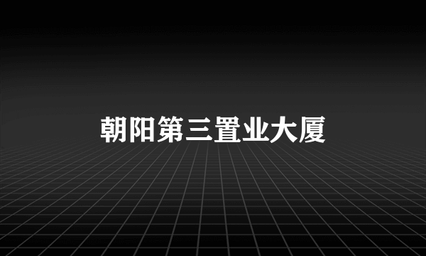朝阳第三置业大厦