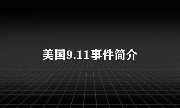美国9.11事件简介