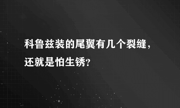 科鲁兹装的尾翼有几个裂缝，还就是怕生锈？