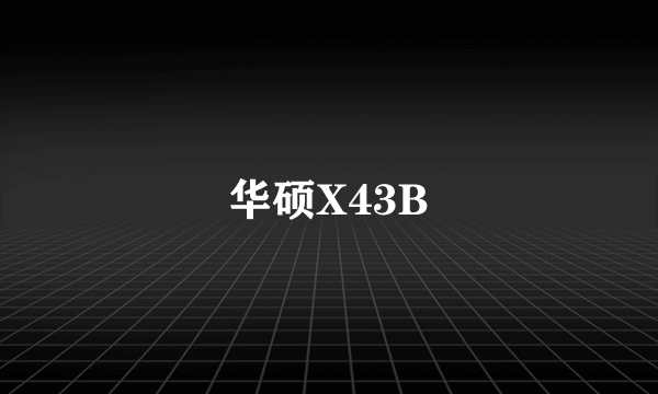 华硕X43B