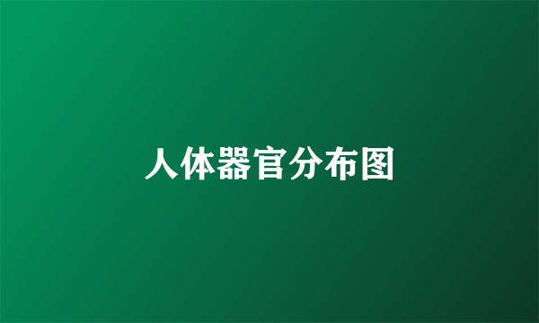 人体器官分布图