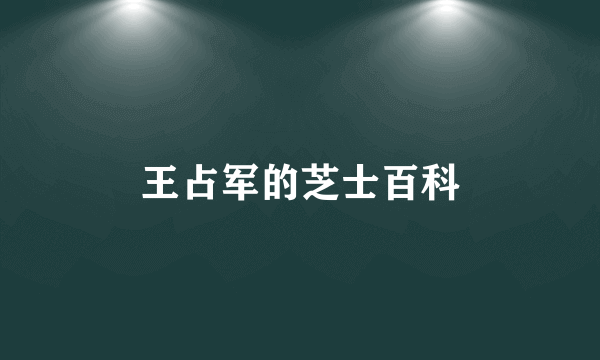 王占军的芝士百科