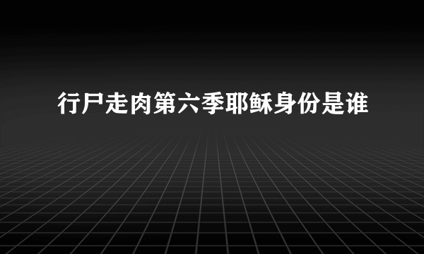 行尸走肉第六季耶稣身份是谁