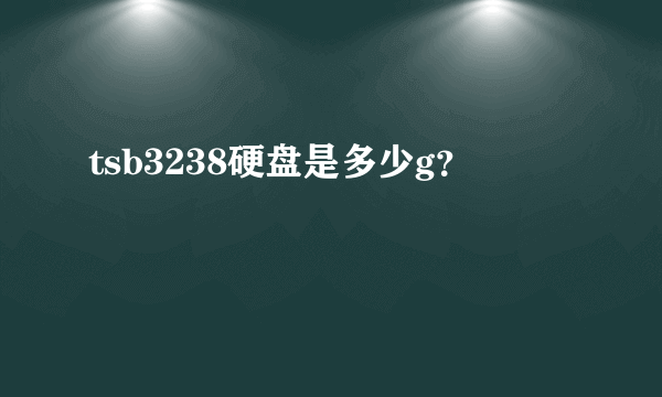 tsb3238硬盘是多少g？