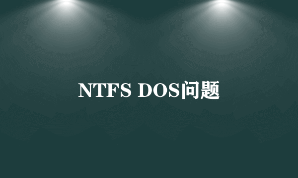 NTFS DOS问题