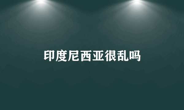 印度尼西亚很乱吗