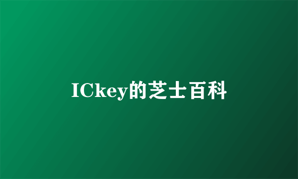 ICkey的芝士百科