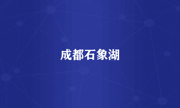 成都石象湖