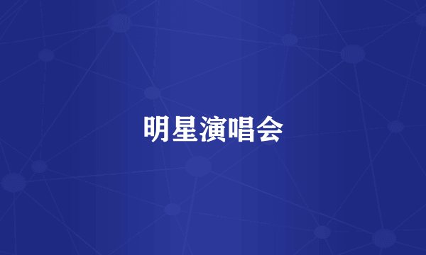 明星演唱会