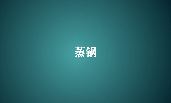 蒸锅