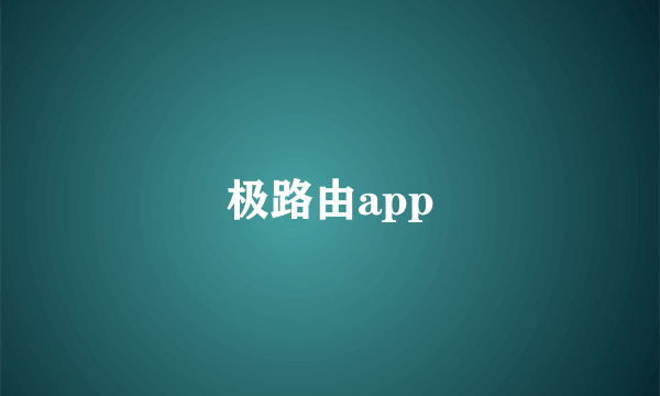 极路由app