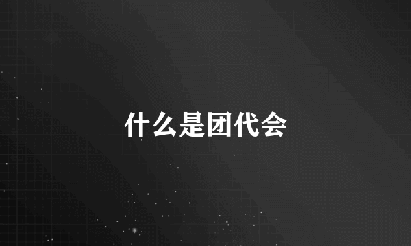 什么是团代会