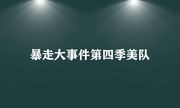 暴走大事件第四季美队