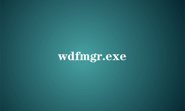 wdfmgr.exe