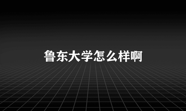 鲁东大学怎么样啊