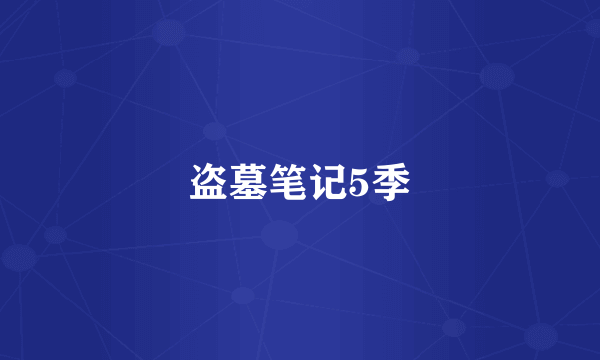 盗墓笔记5季