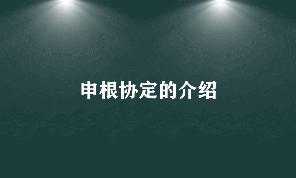 申根协定的介绍