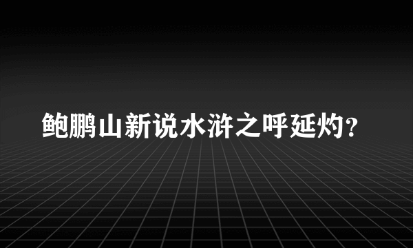 鲍鹏山新说水浒之呼延灼？