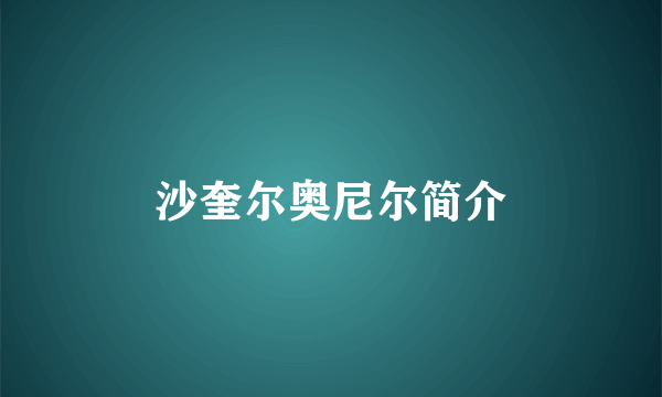 沙奎尔奥尼尔简介