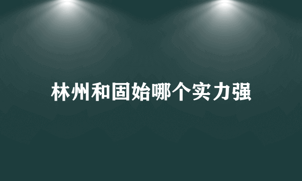 林州和固始哪个实力强
