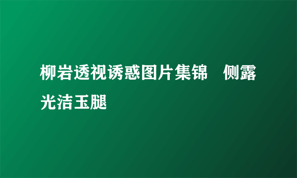 柳岩透视诱惑图片集锦   侧露光洁玉腿