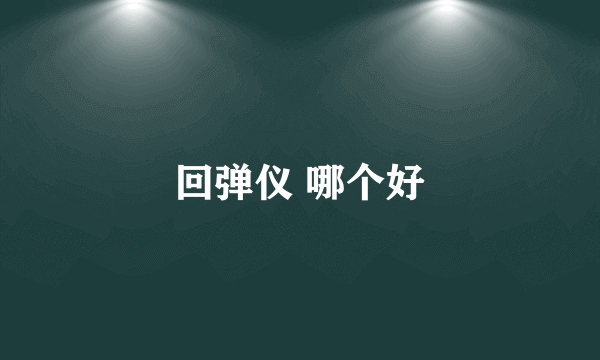 回弹仪 哪个好