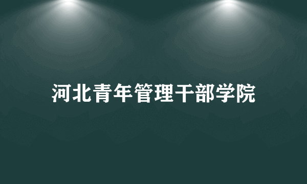 河北青年管理干部学院