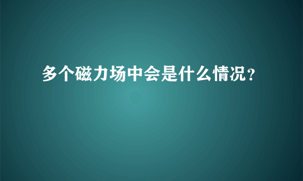 多个磁力场中会是什么情况？