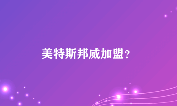 美特斯邦威加盟？