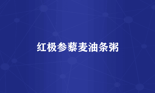 红极参藜麦油条粥