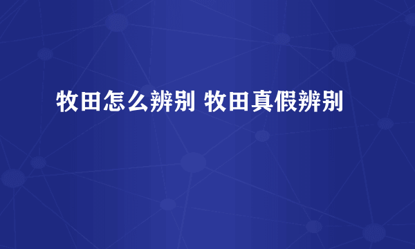 牧田怎么辨别 牧田真假辨别