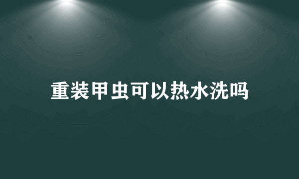 重装甲虫可以热水洗吗