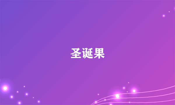 圣诞果