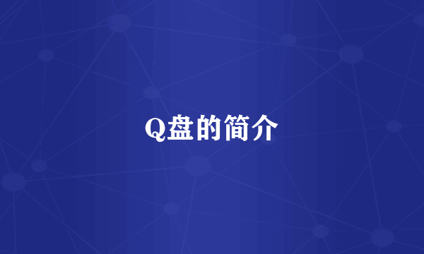 Q盘的简介