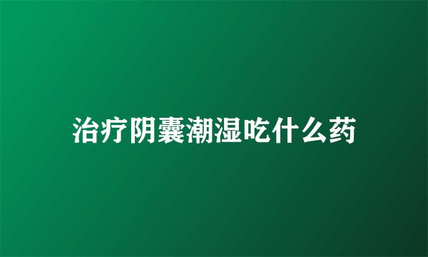 治疗阴囊潮湿吃什么药