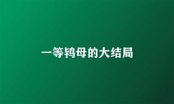 一等鸨母的大结局