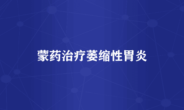 蒙药治疗萎缩性胃炎