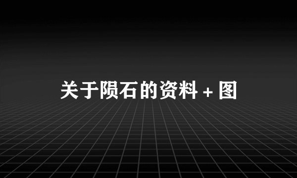 关于陨石的资料＋图