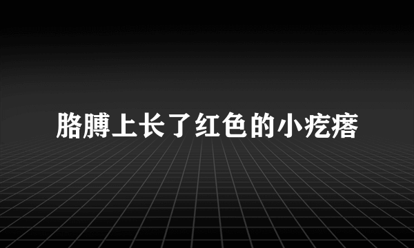 胳膊上长了红色的小疙瘩