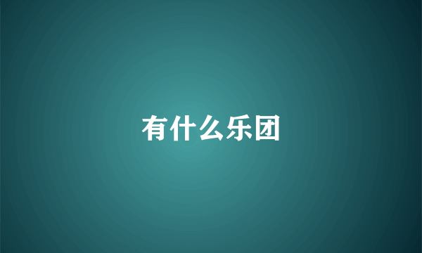 有什么乐团