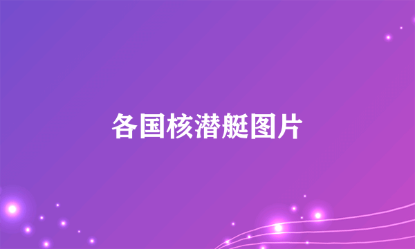 各国核潜艇图片