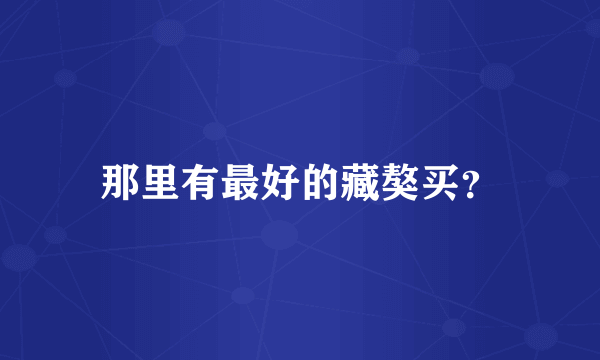 那里有最好的藏獒买？
