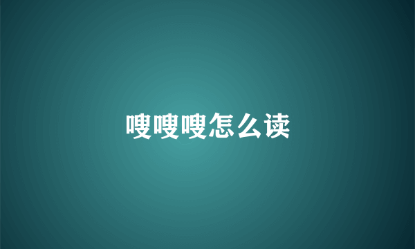 嗖嗖嗖怎么读