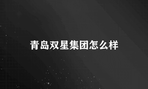 青岛双星集团怎么样
