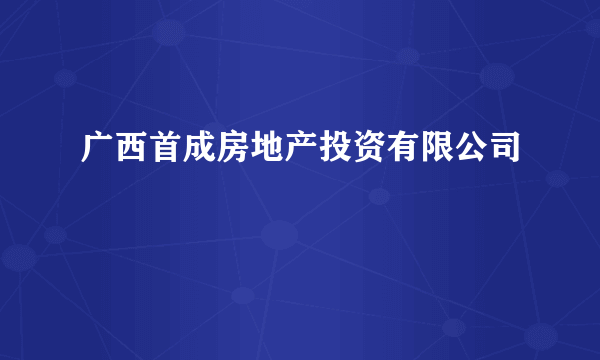 广西首成房地产投资有限公司