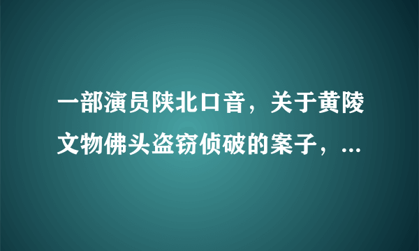 一部演员陕北口音，关于黄陵文物佛头盗窃侦破的案子，很早的一部电视剧了，应该是98年到00年左右？