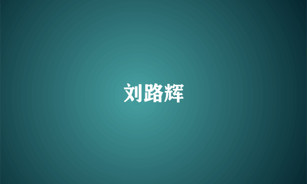 刘路辉