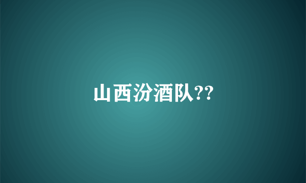 山西汾酒队??