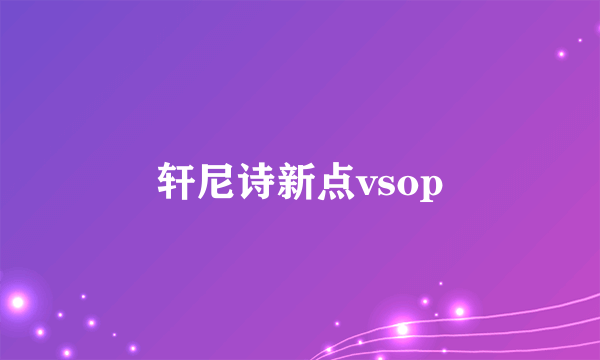 轩尼诗新点vsop